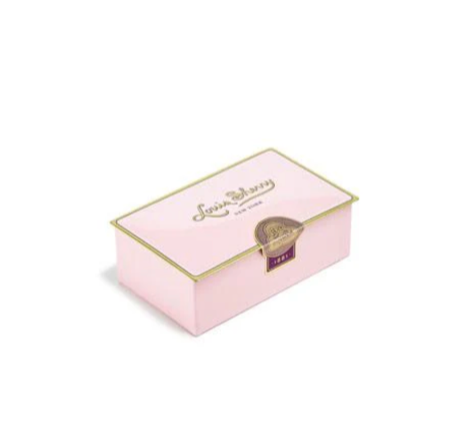 LOUIS SHERRY TINS CHOCOLATE 2-PIECE CAMELLIA PINK