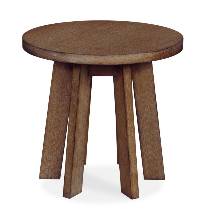 MESA BAYMONT CHAIRSIDE TABLE - NAPA CERUSED