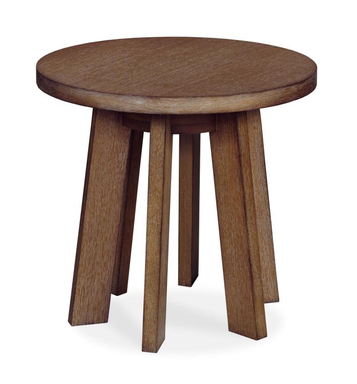 MESA BAYMONT CHAIRSIDE TABLE - NAPA CERUSED