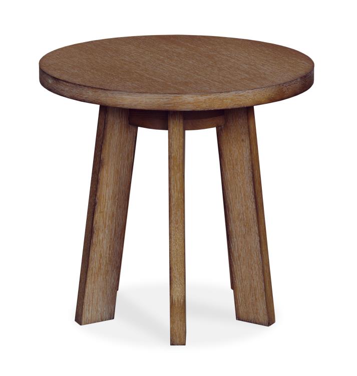 MESA BAYMONT CHAIRSIDE TABLE - NAPA CERUSED