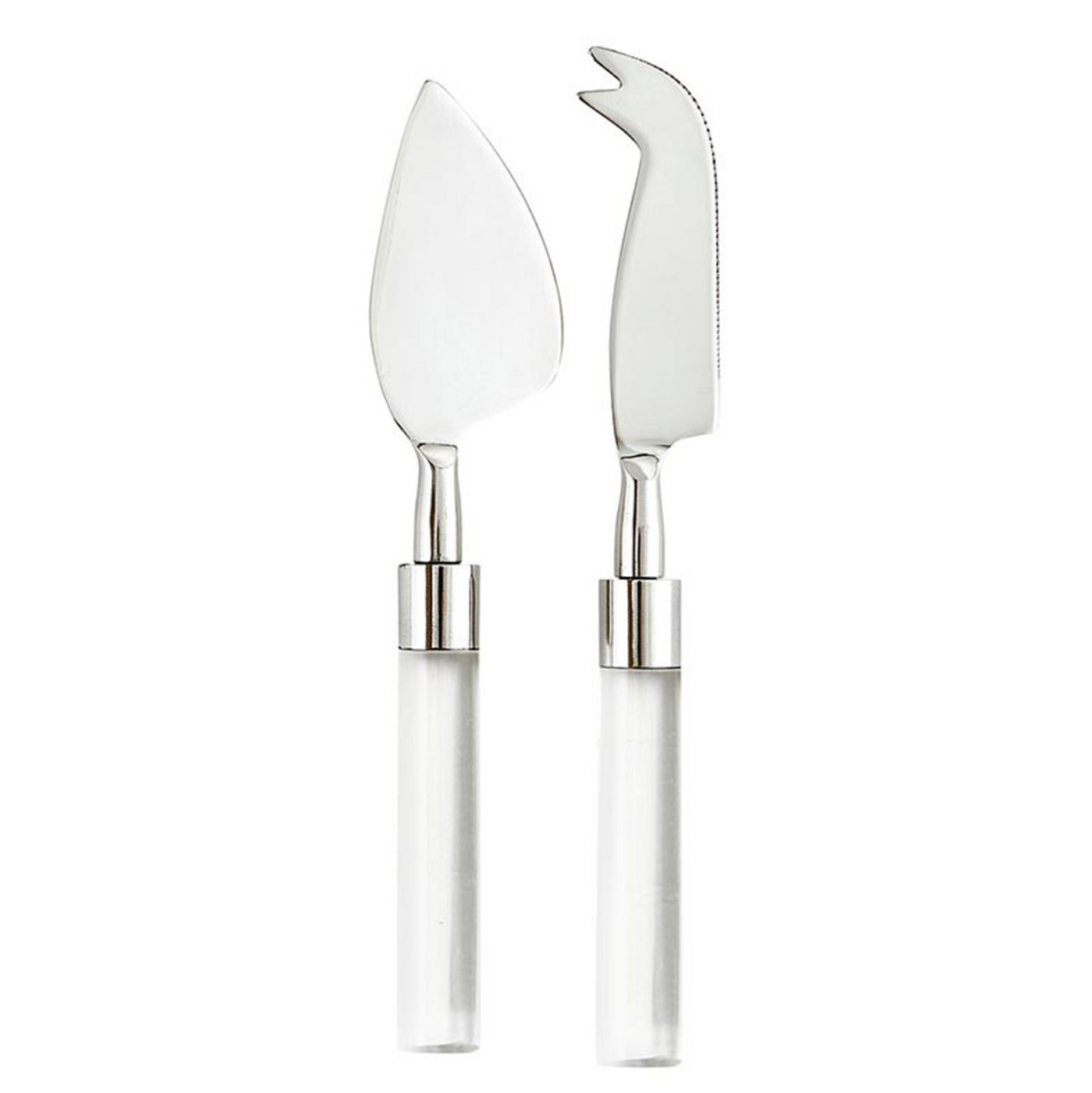 CHEESE KNIVES LUCITE SET OF 2