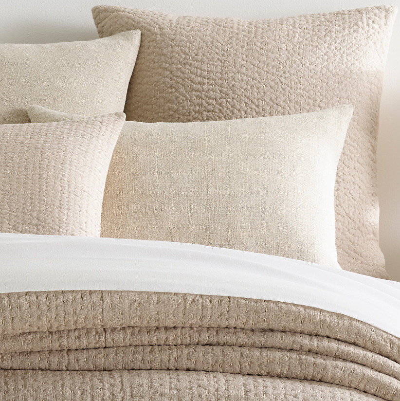 SHAM LINEN CHENILLE NATURAL (Available in 2 Sizes)