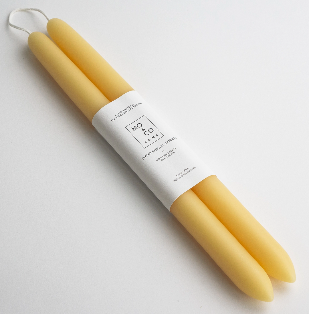 CANDLES DIPPED BEESWAX TAPER