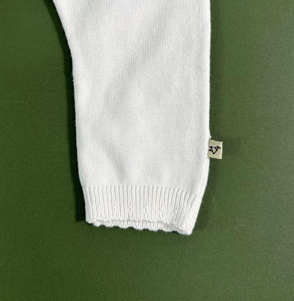 JUMPSUIT DOVE WHITE POINTELLE