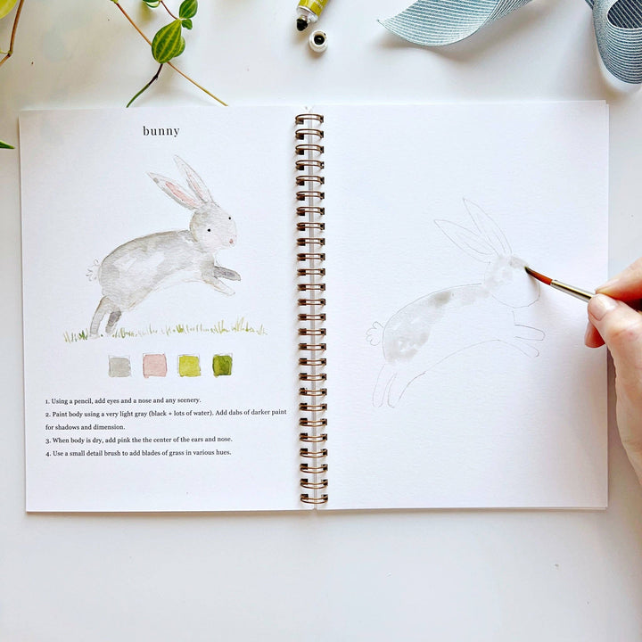 WORKBOOK WATERCOLOR ANIMALS