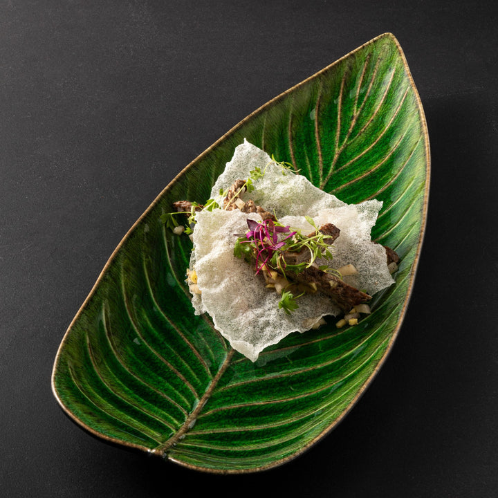 DISH STRELIZIA LEAF #71249