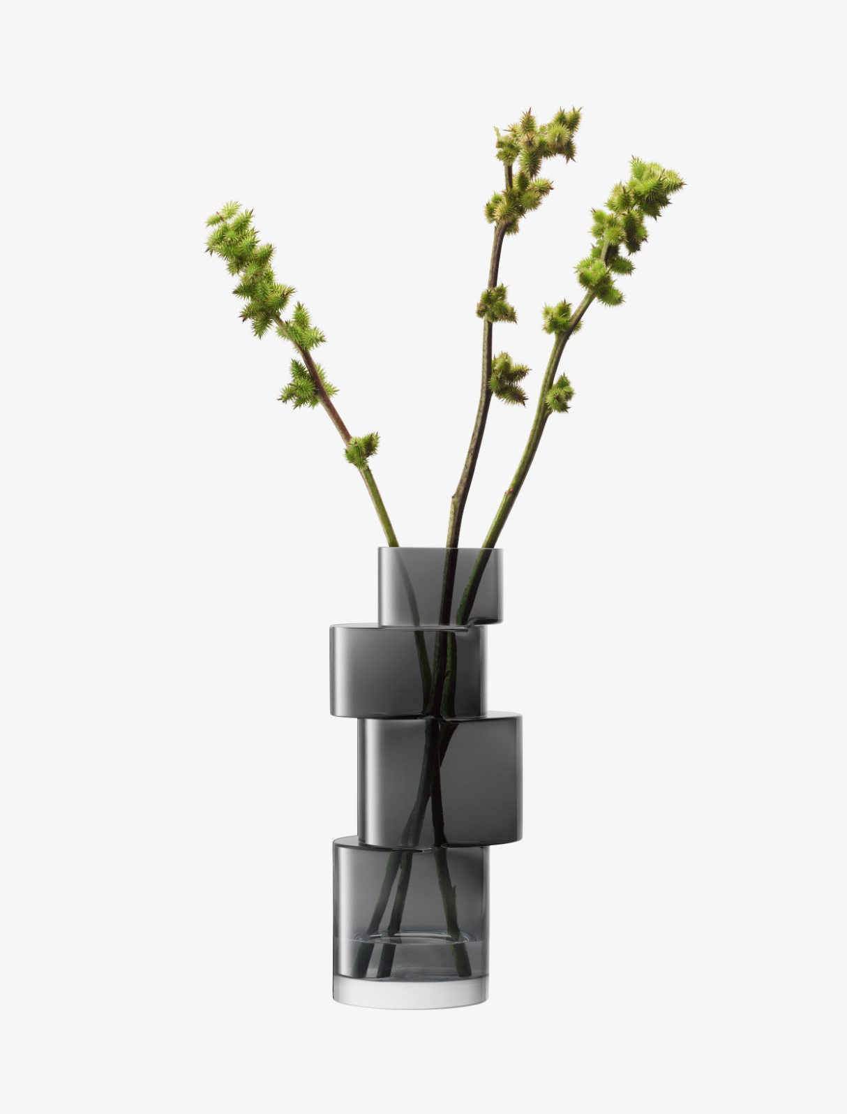 VASE CUBE SHAPED SLATE GREY (Available in 2 Sizes)