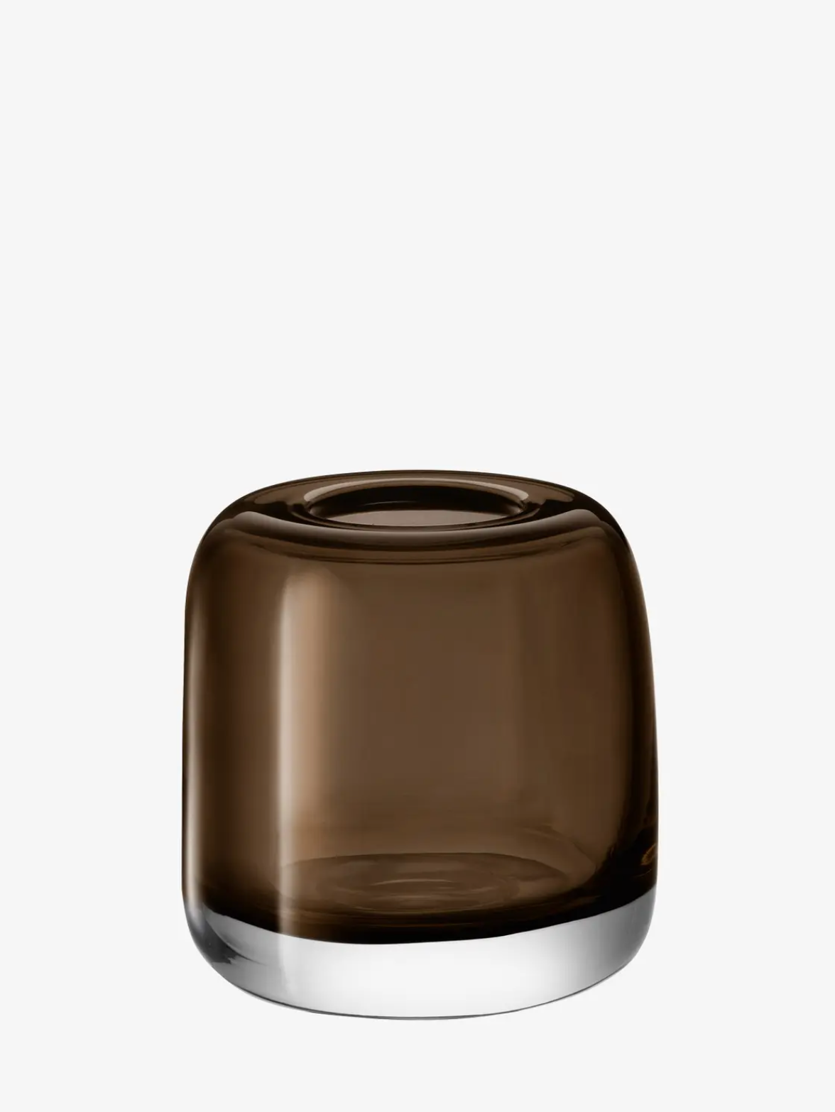 VASE SOFT CUBE MUSHROOM BROWN (Available in 2 Sizes)