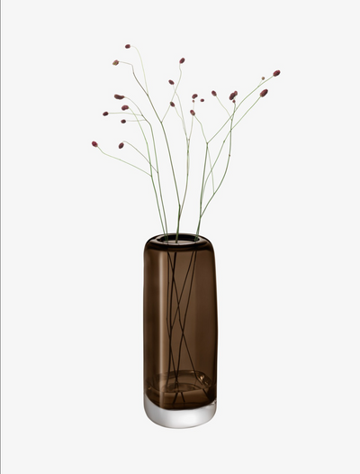 VASE SOFT CUBE MUSHROOM BROWN (Available in 2 Sizes)