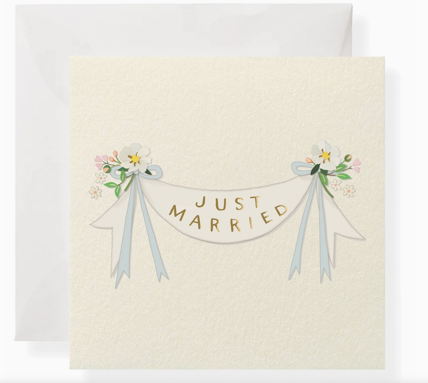 GREETING MINI CARD "JUST MARRIED"