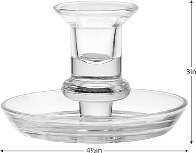 CANDLE HOLDER SAUCER 4.5'' (Available in 2 Colors)