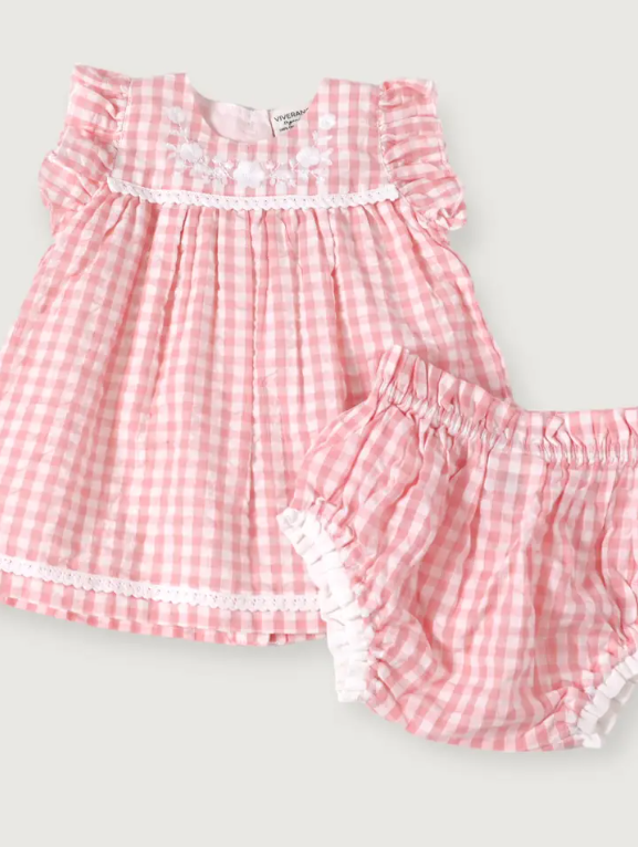 DRESS+BLOOMER PASTEL PINK S/2 (Available in 2 Sizes)