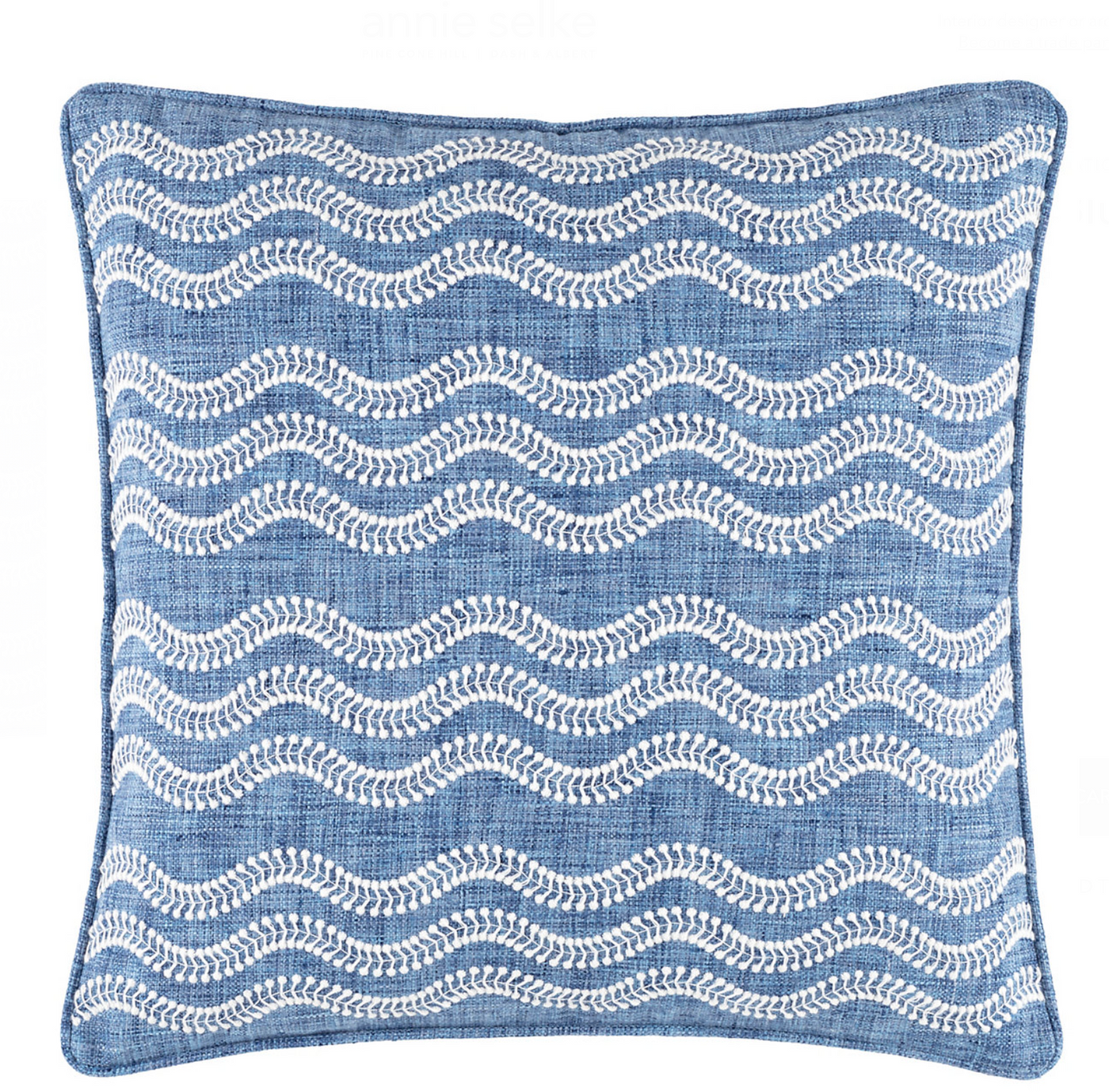 PILLOW DECORATIVE INDOOR/OUTDOOR WAVY STRIPES (Available in 3 Colors)