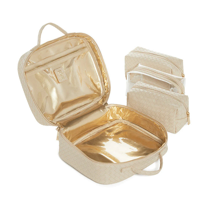 TOILETRY BAG 4-PIECE BISQUE #71605