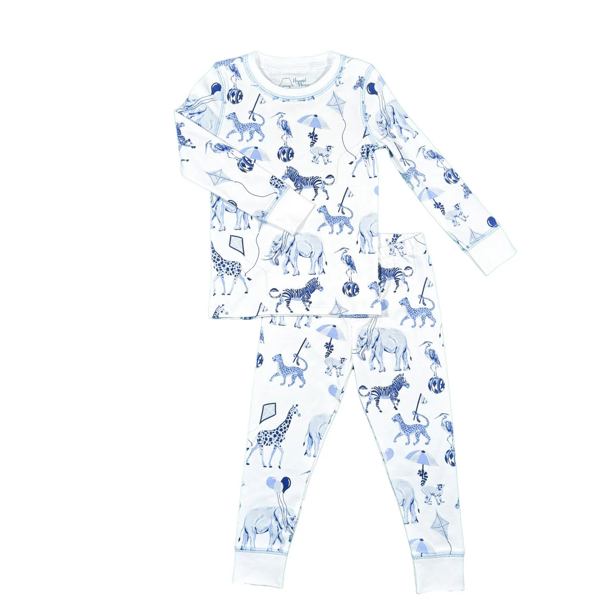 PAJAMA SET SAFARI IN BLUE (Available in 3 Sizes)