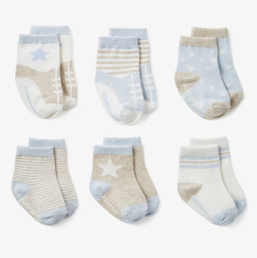 S/6 SOCKS BLUES  BLUE #71796