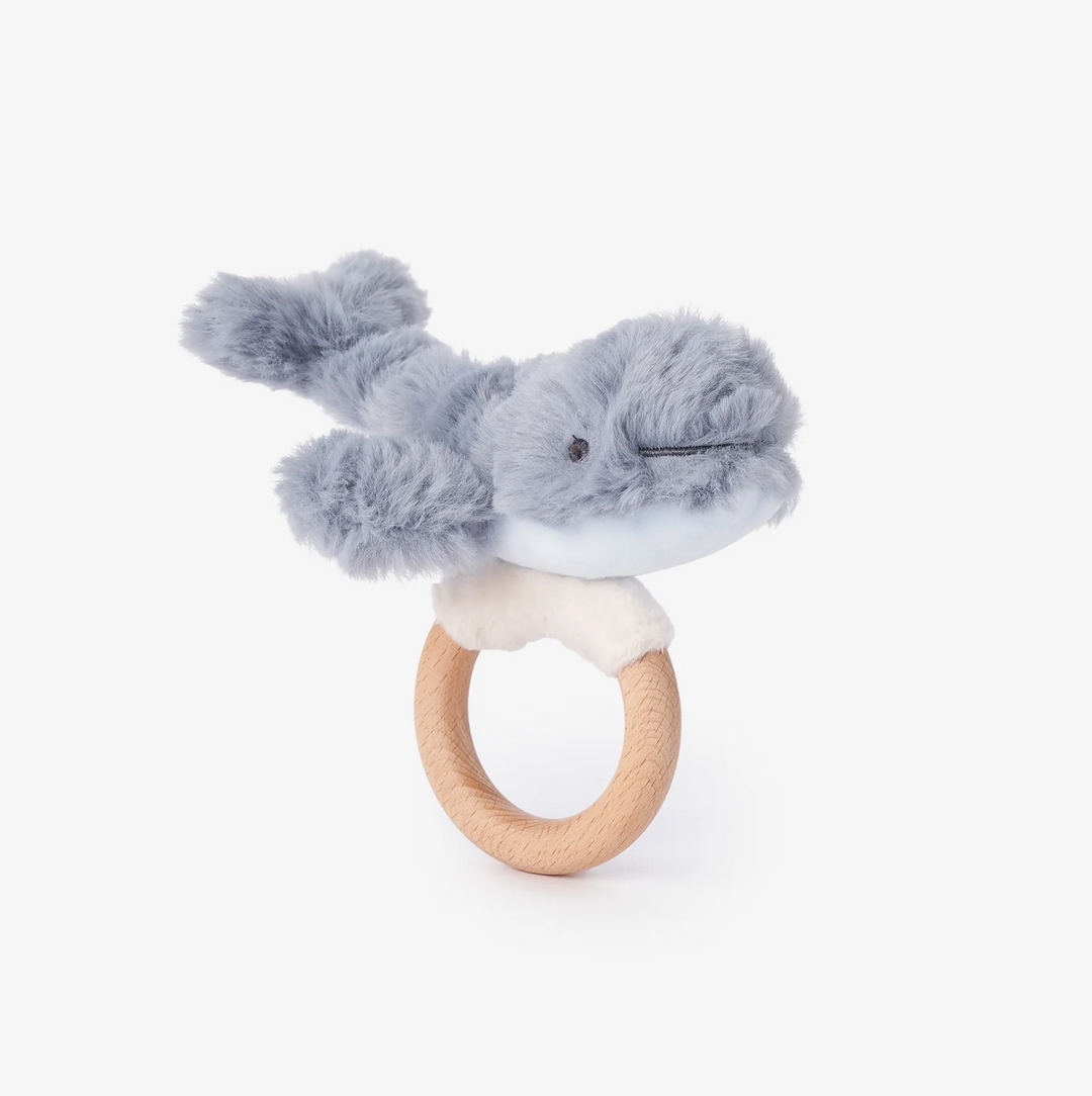 RATTLE RING WHALE SLATE BLUE #71798