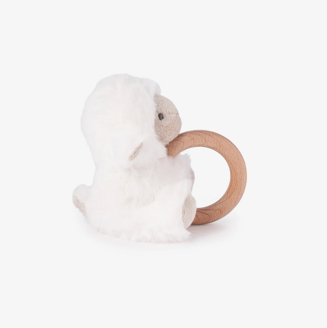RATTLE RING LAMB WHITE # 71801