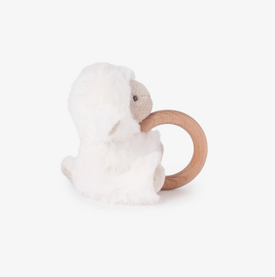 RATTLE RING LAMB WHITE