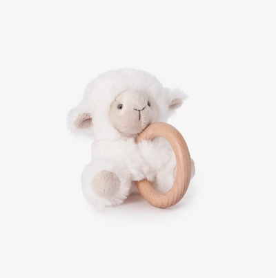 RATTLE RING LAMB WHITE