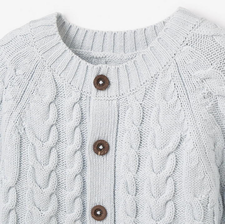 JUMPSUIT PALE BLUE CABLE