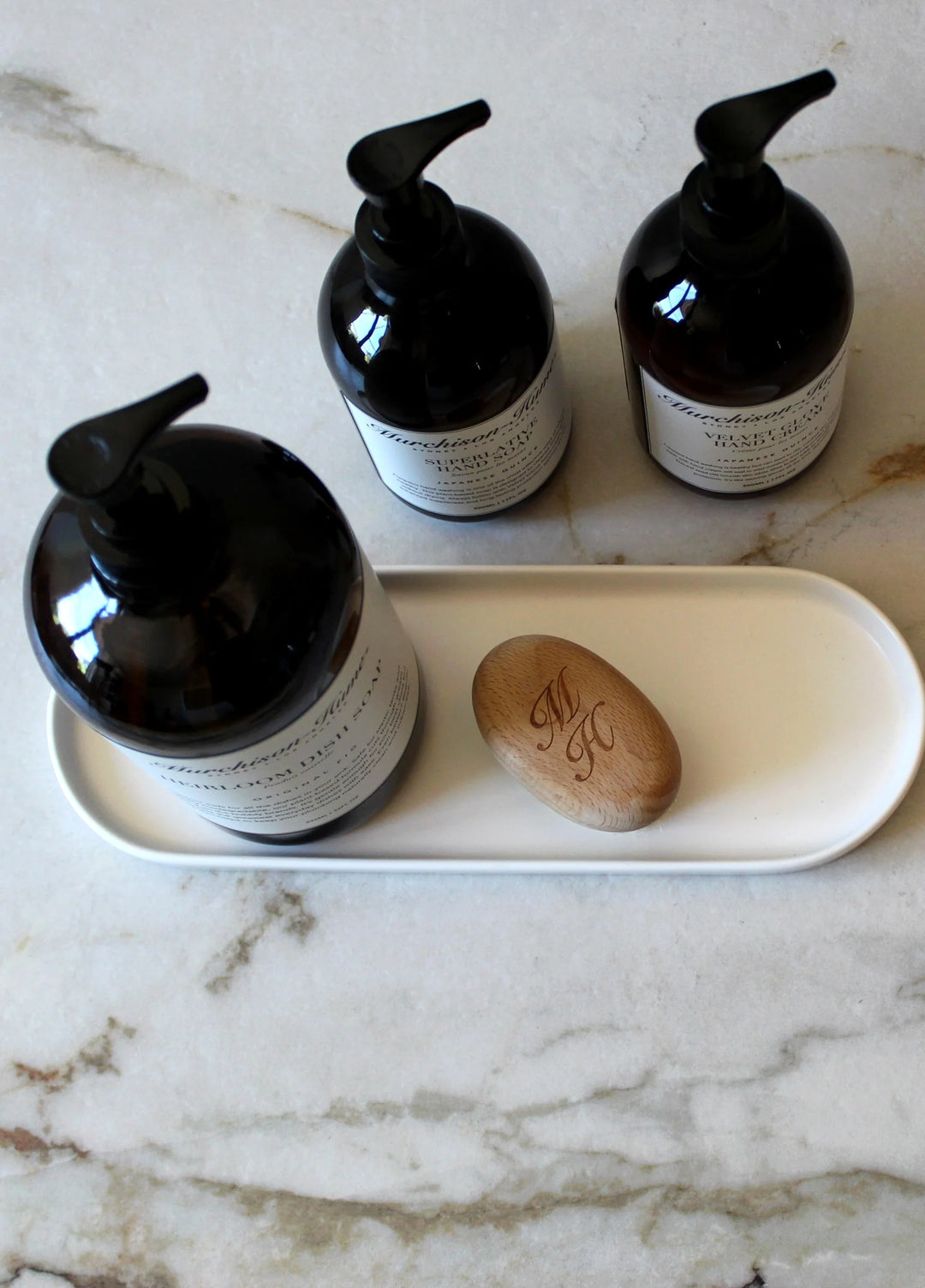 TRAY DECO WHITE OVAL