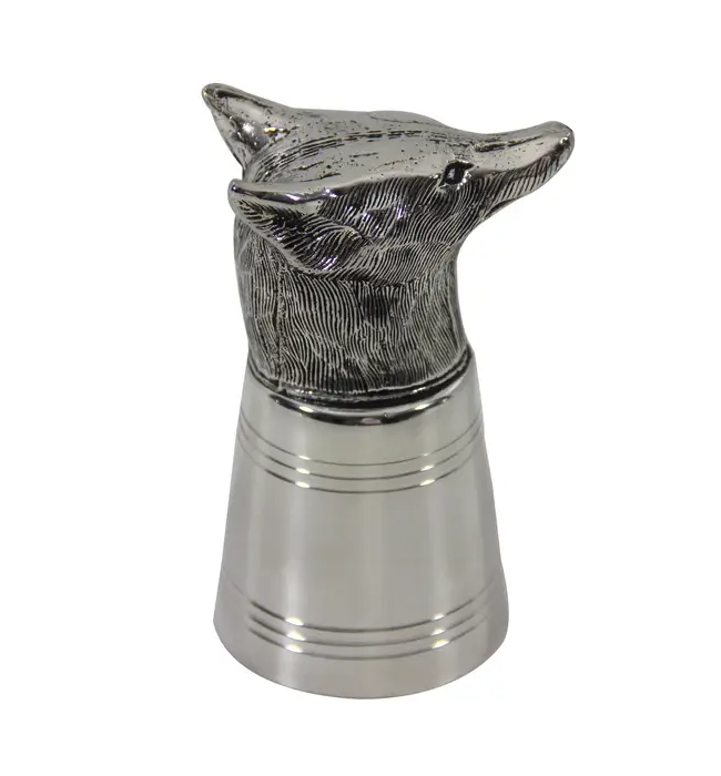 STIRRUP CUP FOX HEAD SILVER PLATE #71895