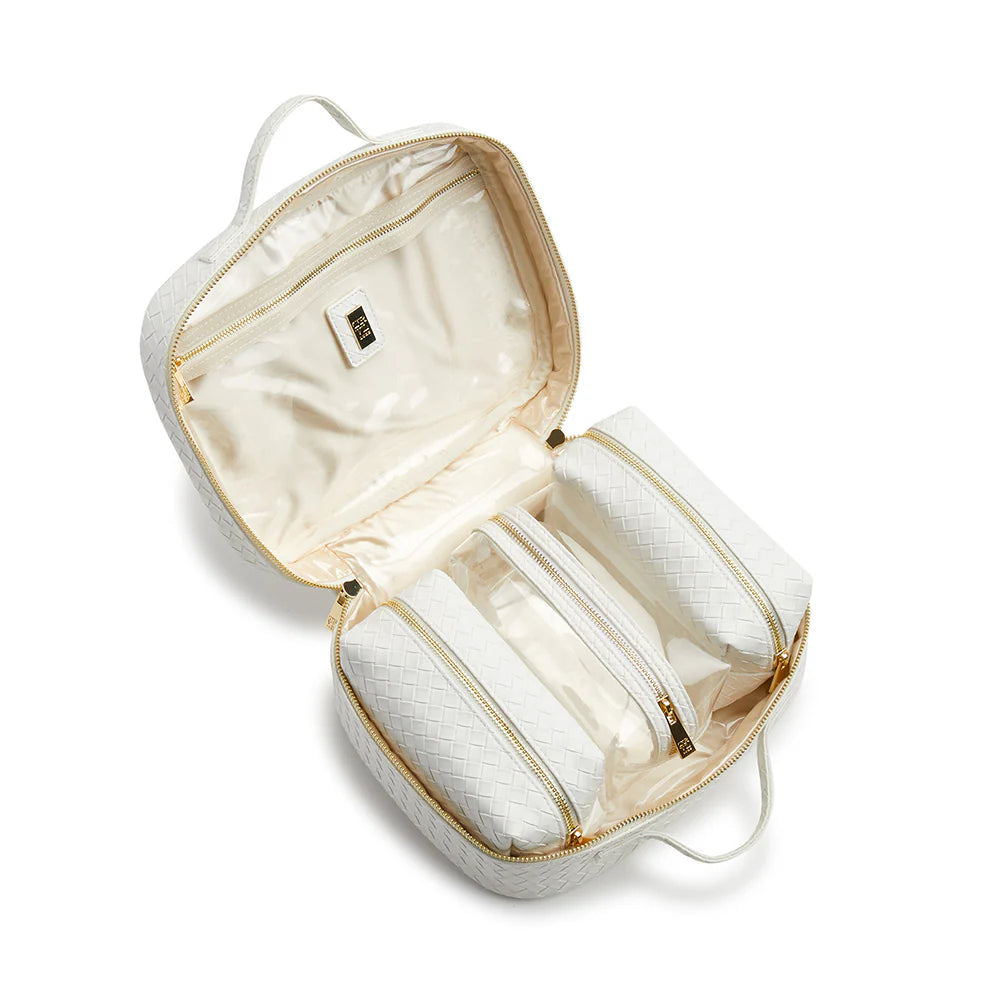 TOILETRY BAG 4-PIECE WHITE #72045