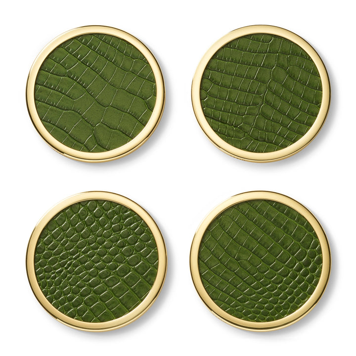 COASTERS CLASSIC CROC LEATHER S/4