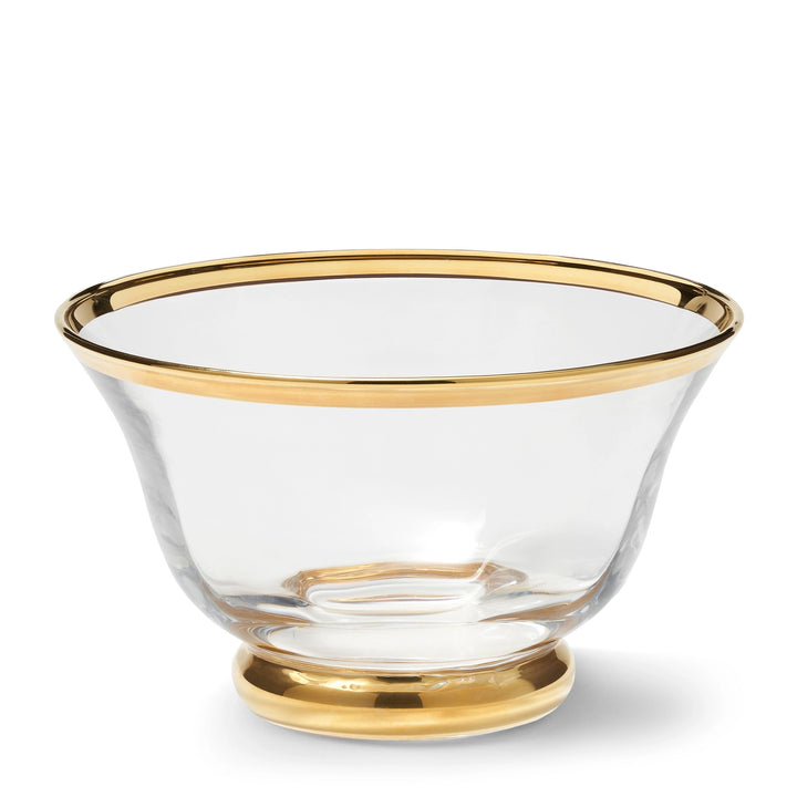 NUT BOWL GLASS WITH GOLD RIM SOPHIA #72232