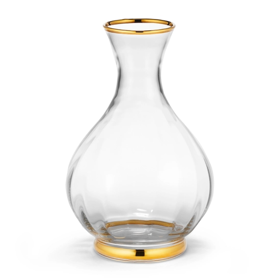 AERIN CARAFE GLASS WITH GOLD RIM