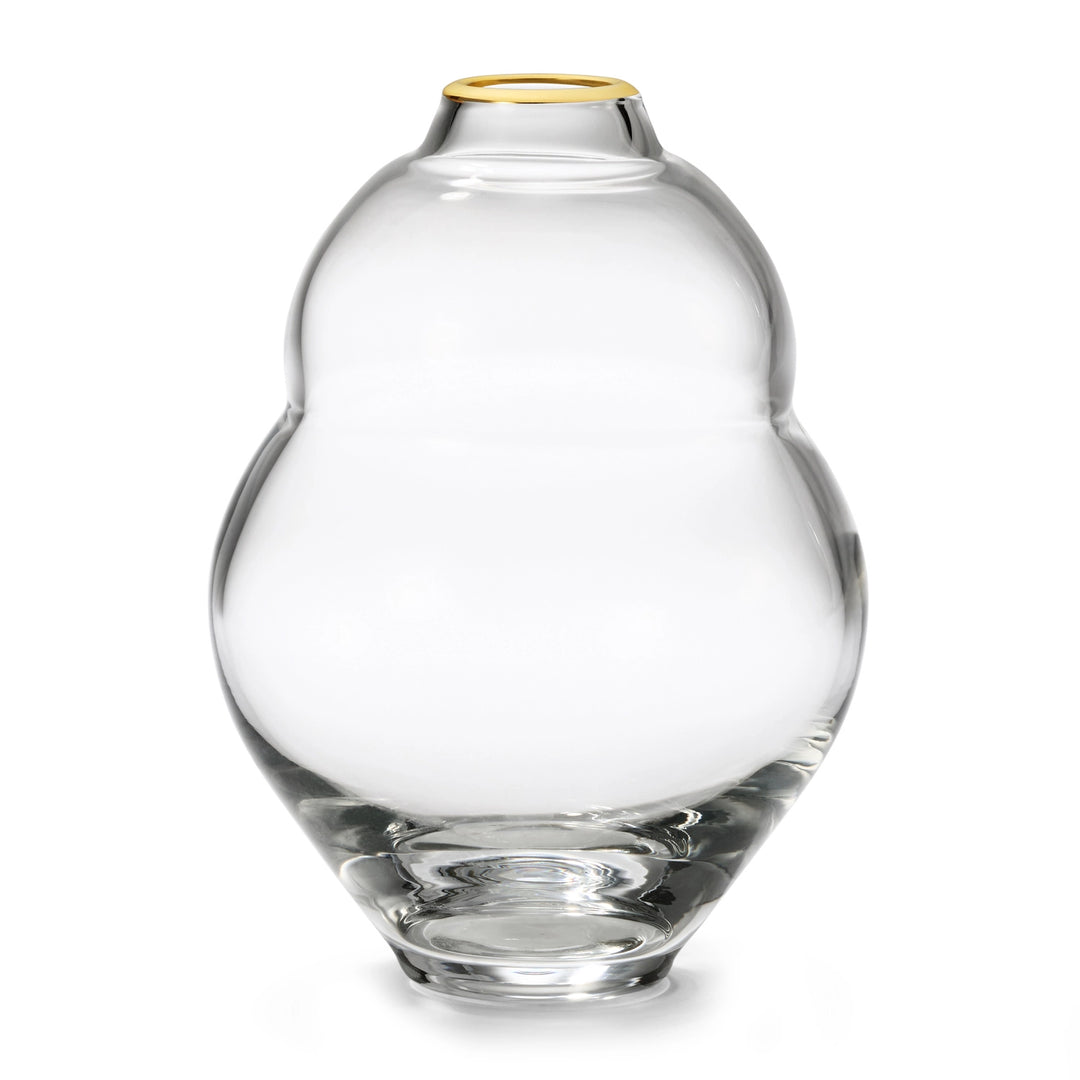 VASE GLASS SANCIA GOURD CLEAR