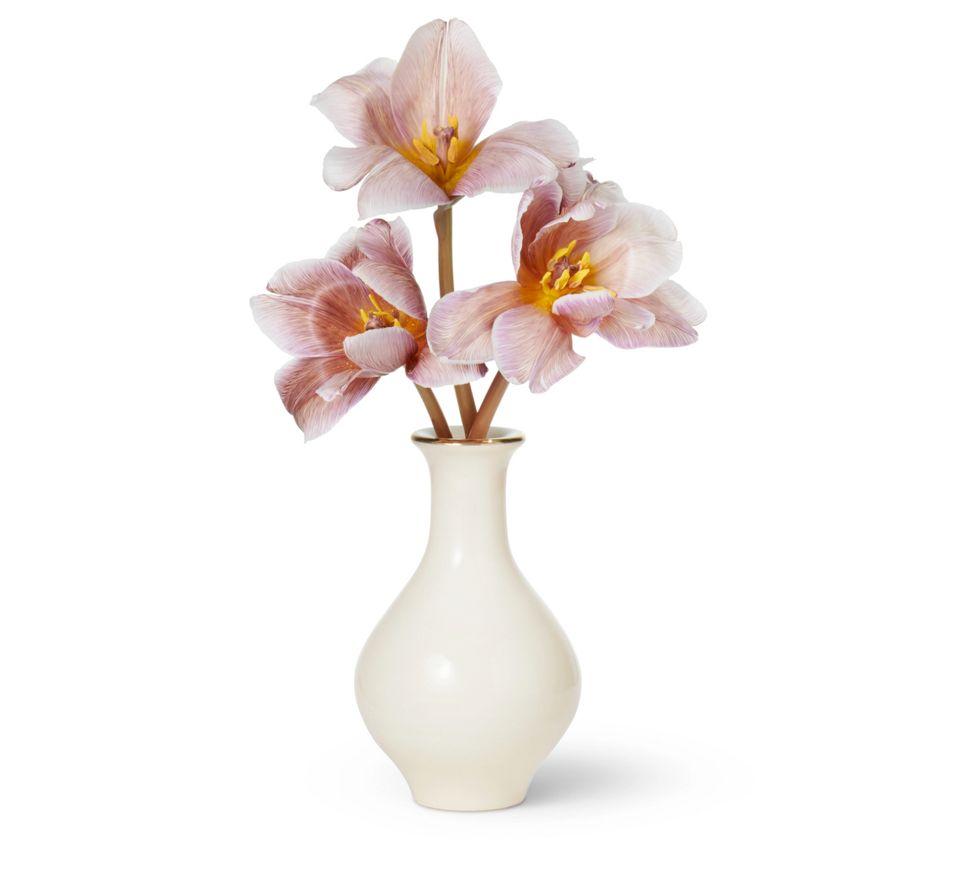 AERIN BUD VASE SANCIA BALUSTER CREAM