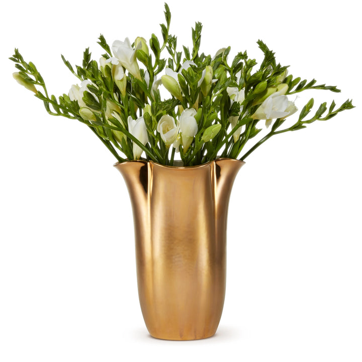 VASE GILDED CLOVER TALL #72246