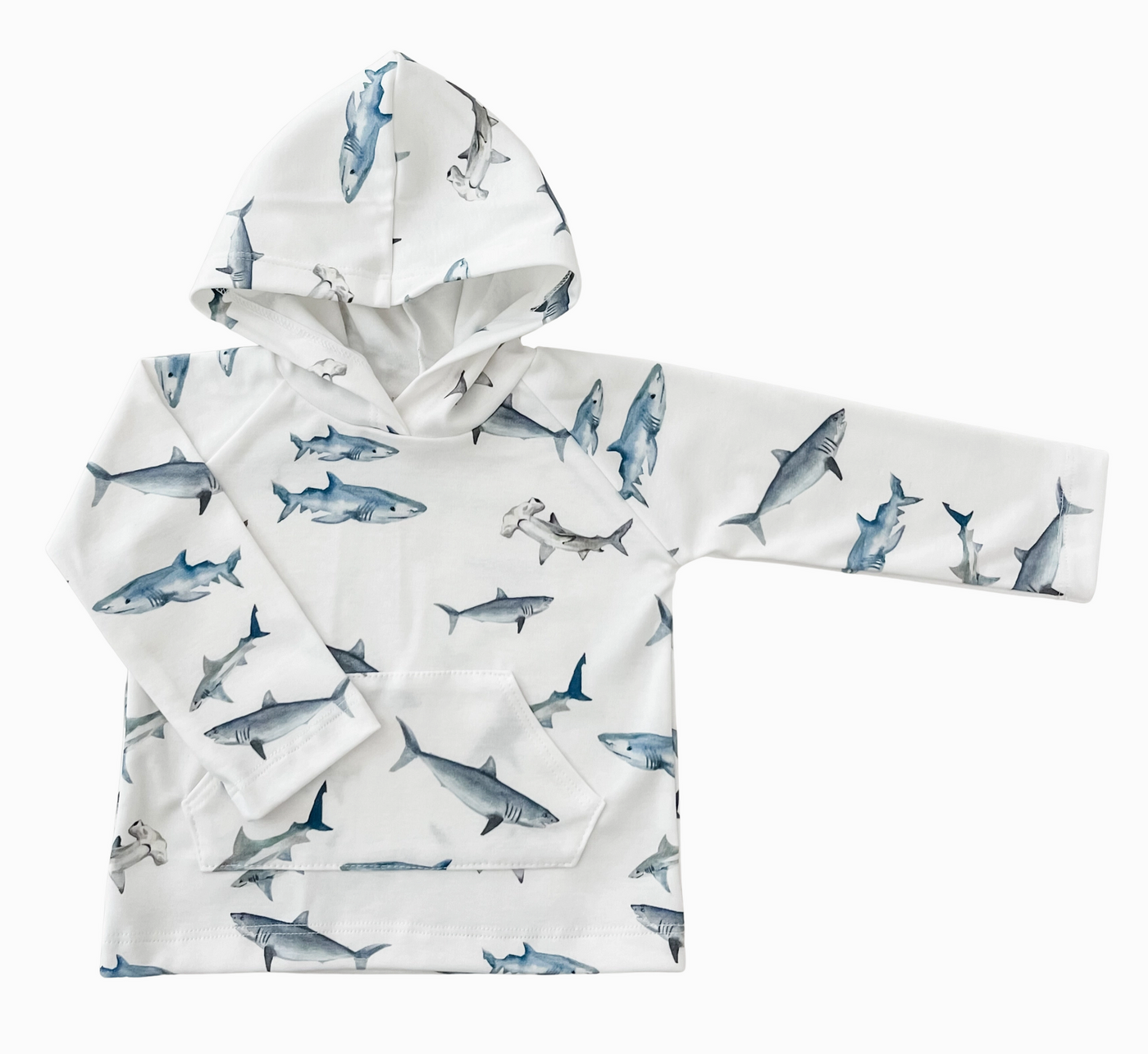 HOODIE BLUE SHARKS (Available in 2 Sizes)