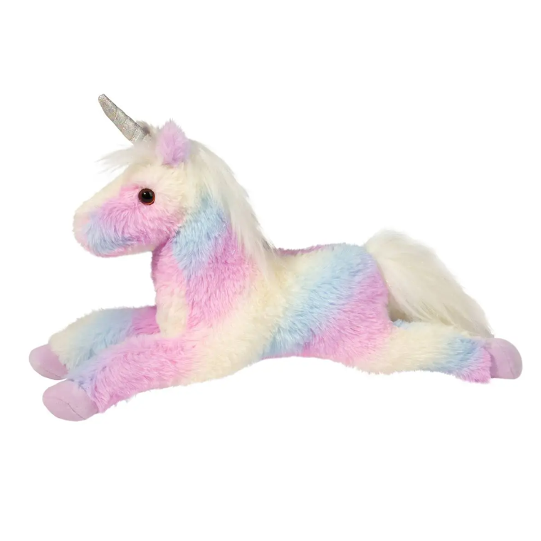 TOY UNICORN LYING RAINBOW