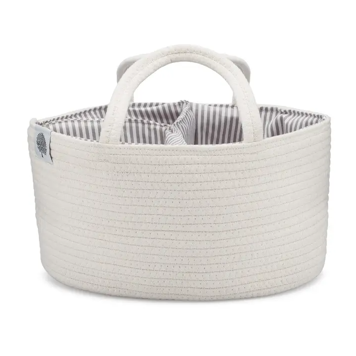 PARKER BABY CADDY DIAPER ROPE WHITE