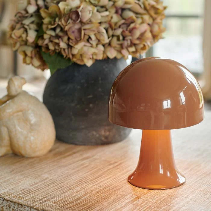 LED LAMP MUSHROOM SEPIA