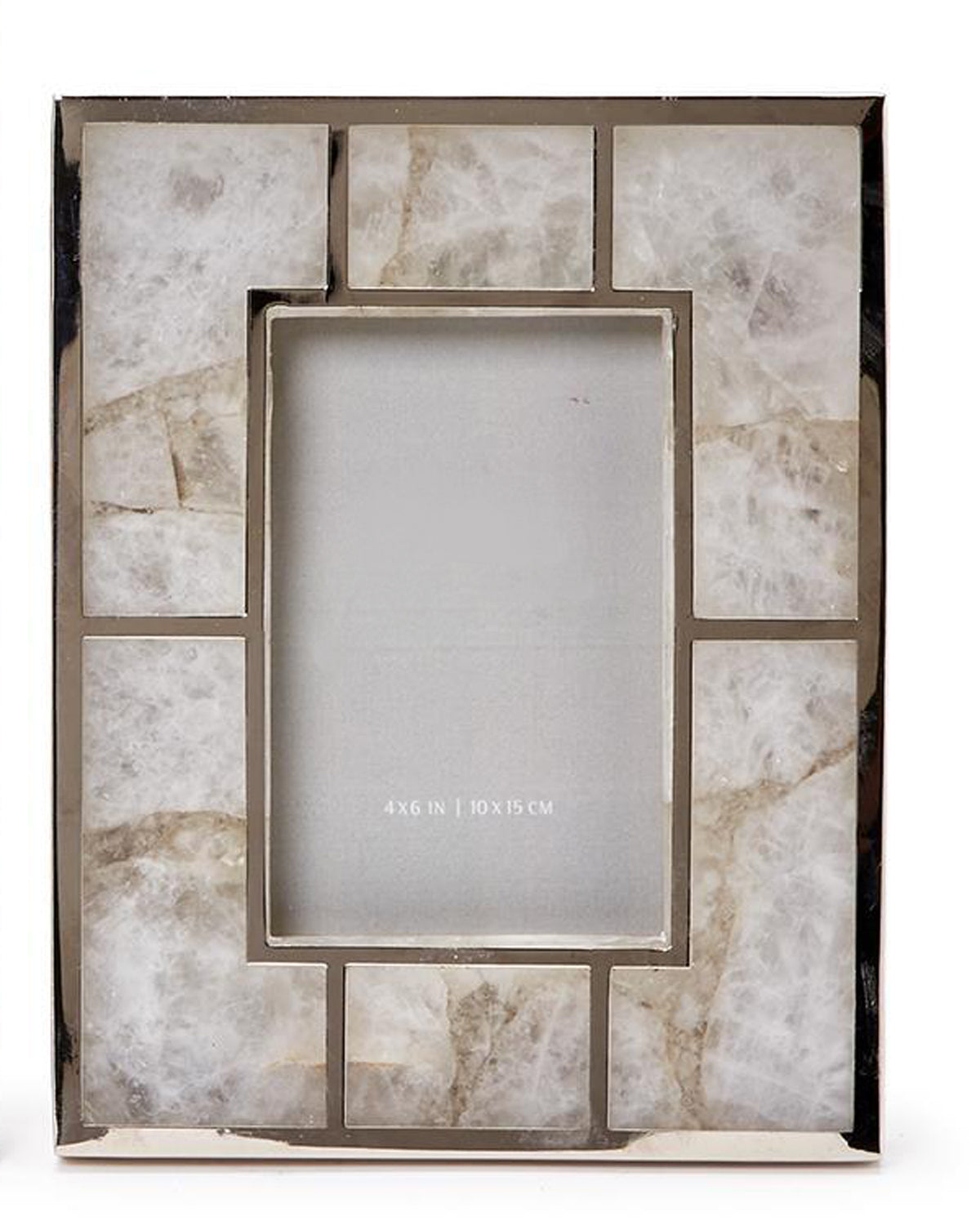 FRAME WHITE QUARTZ WITH NICKEL TRIM (Available in 2 Sizes)