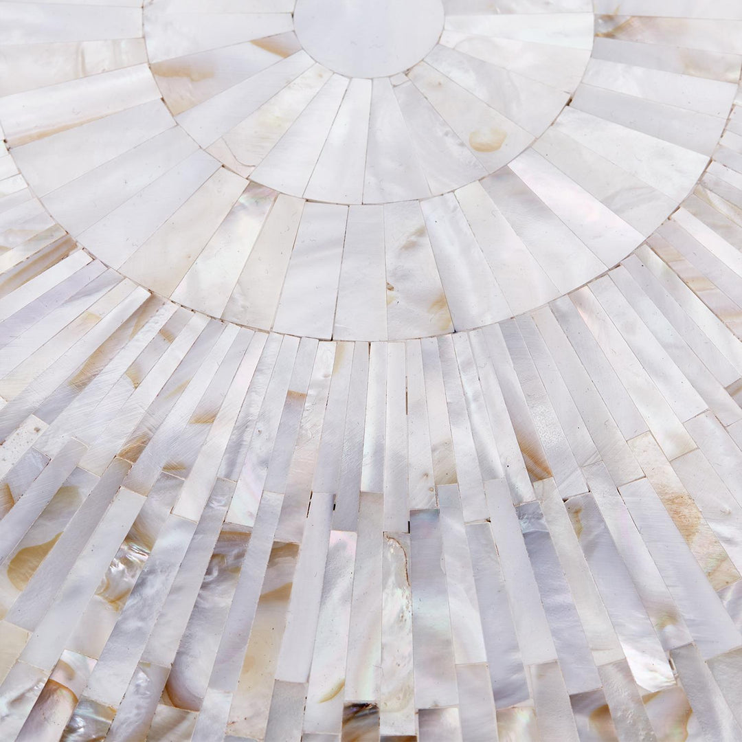 TRAY MOTHER OF PEARL ROUND #72556