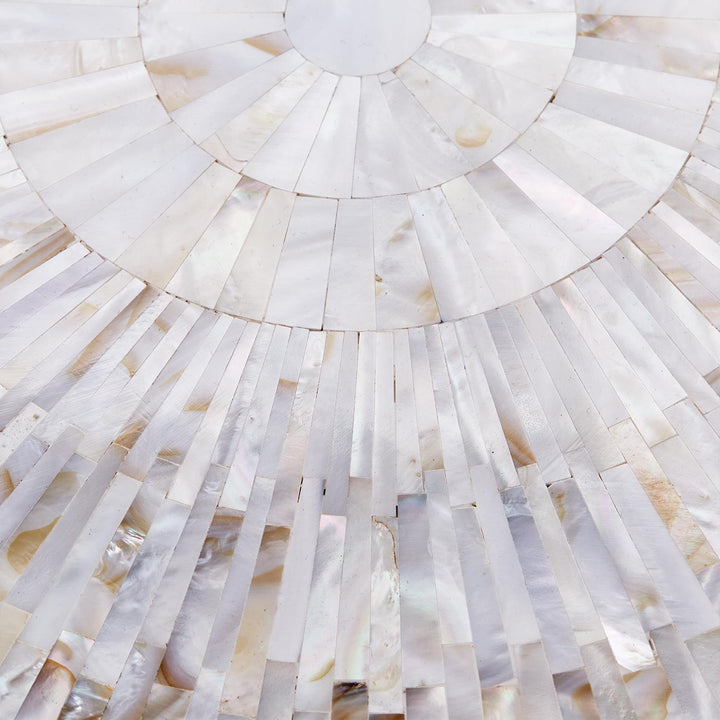 TRAY MOTHER OF PEARL ROUND #72556