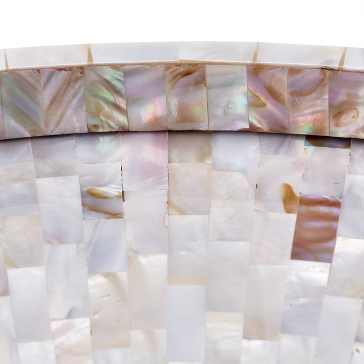 TRAY MOTHER OF PEARL ROUND #72556