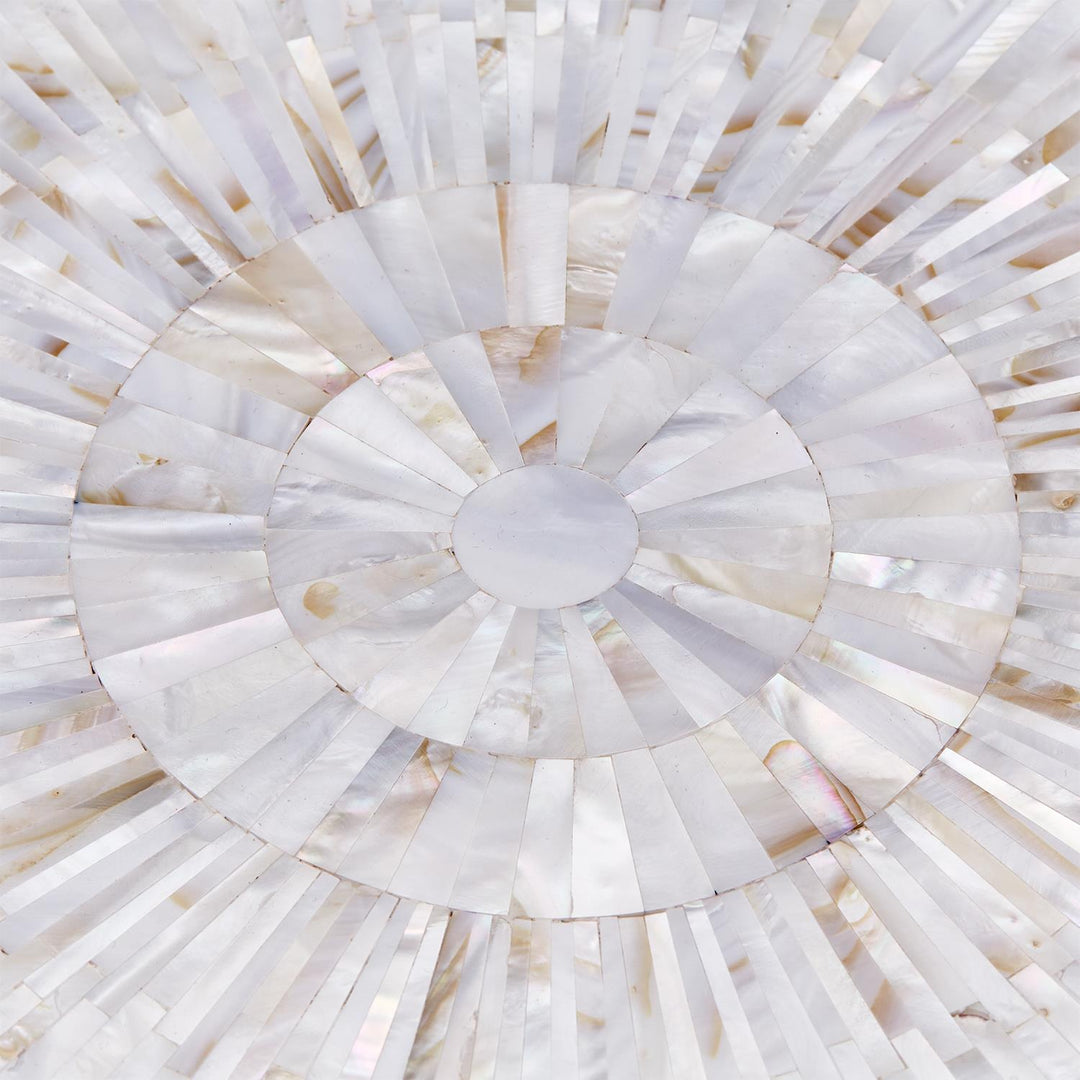 TRAY MOTHER OF PEARL ROUND #72556