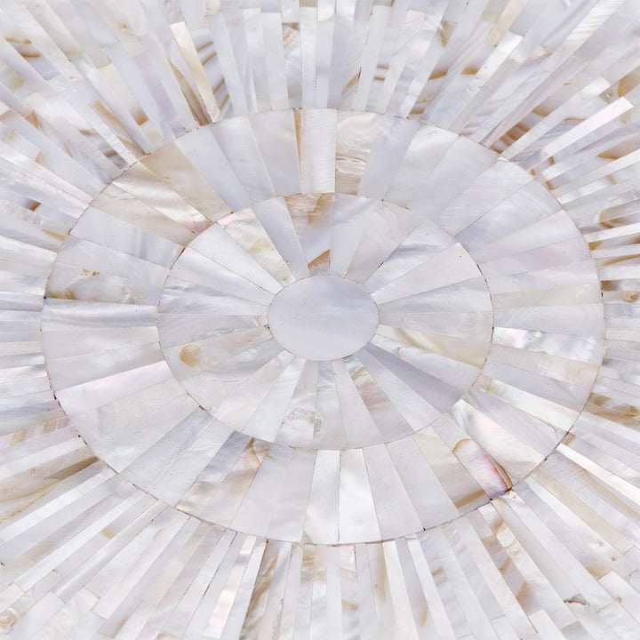 TRAY MOTHER OF PEARL ROUND #72556