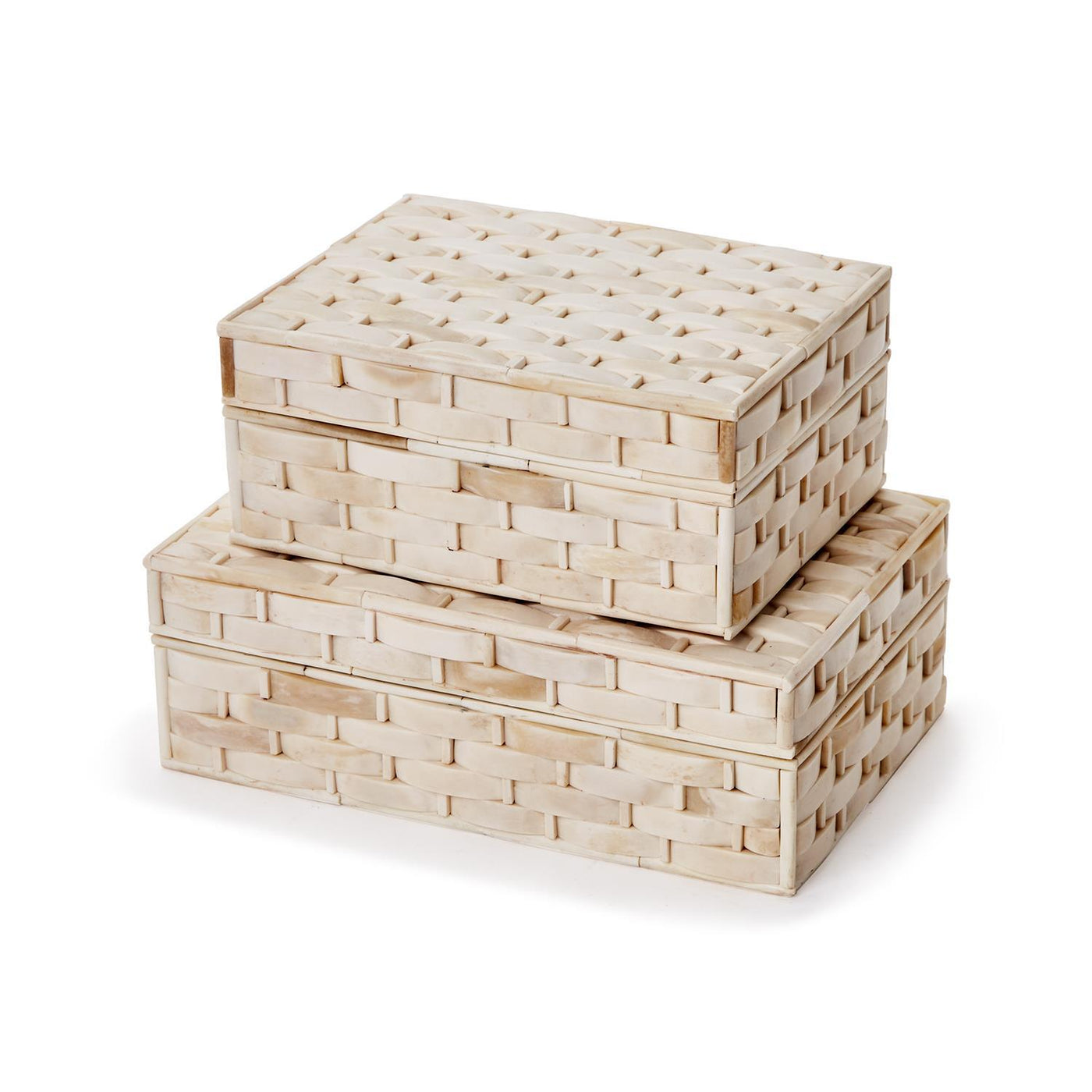 BOX BASKETWEAVE BONE (Available in 2 Sizes)