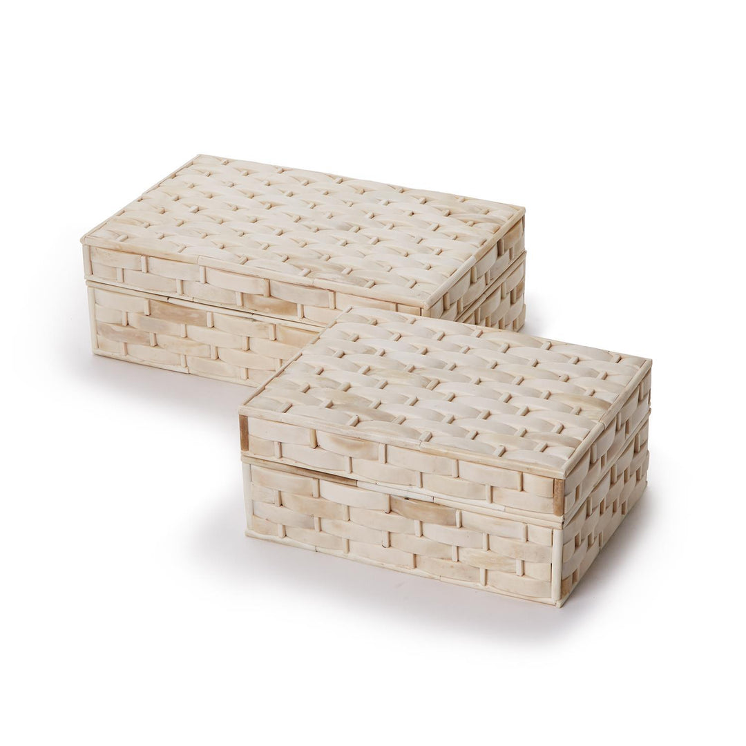 BOX BASKETWEAVE BONE