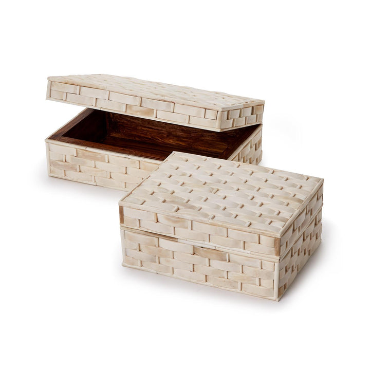 BOX BASKETWEAVE BONE