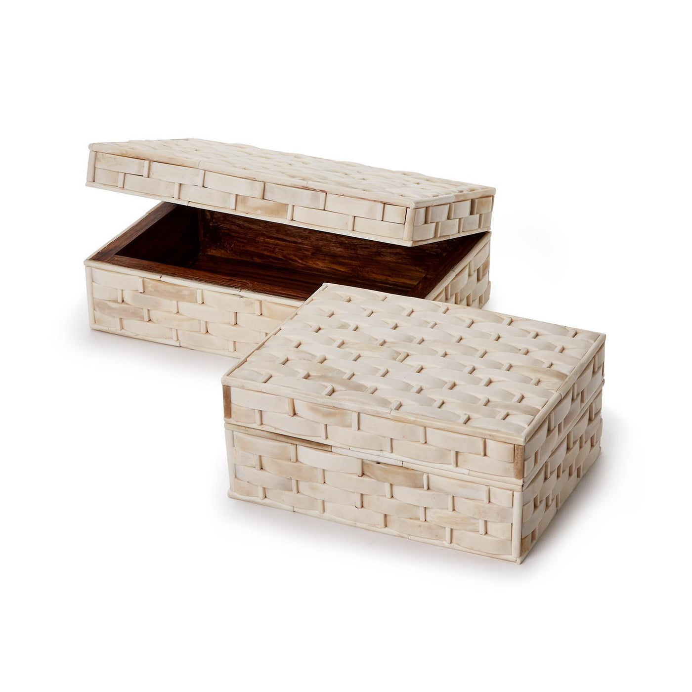 BOX BASKETWEAVE BONE (Available in 2 Sizes)