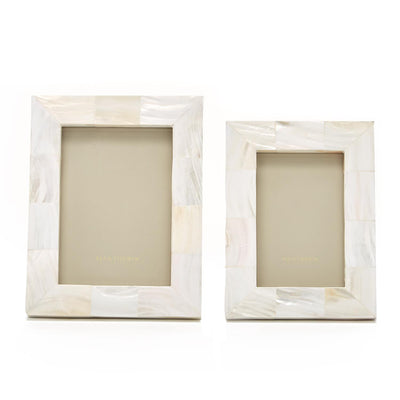 FRAME MOTHER OF PEARL & WOOD (Available in 2 Sizes)