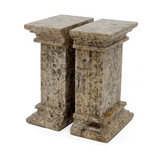 BOOKENDS FOSSIL STONE COLUMNS